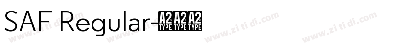 SAF Regular字体转换